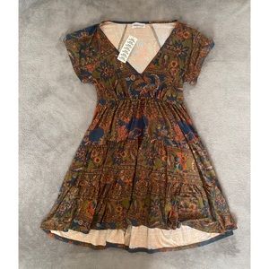 Urban Outfitters Mini Dress Brown Size Small